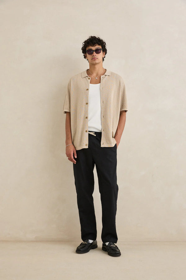 Linen Jam Pant - Black