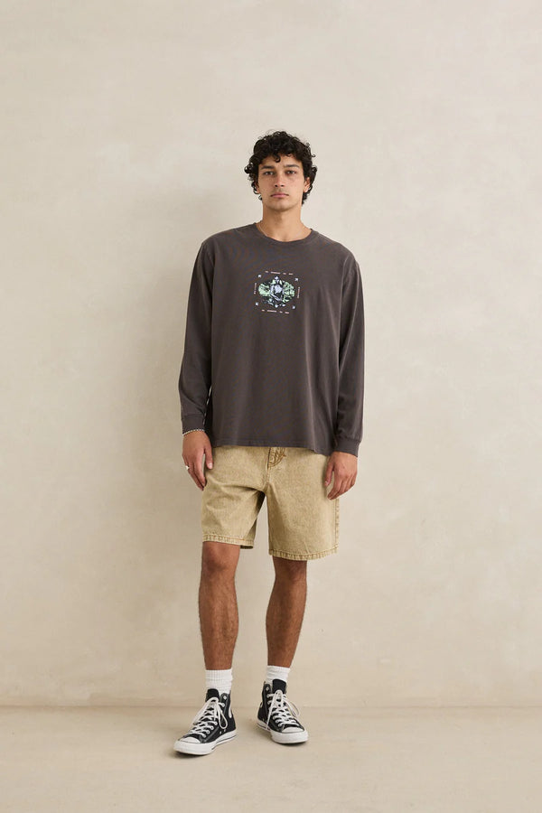 Nature Bot Vintage LS T-Shirt - Vintage Black