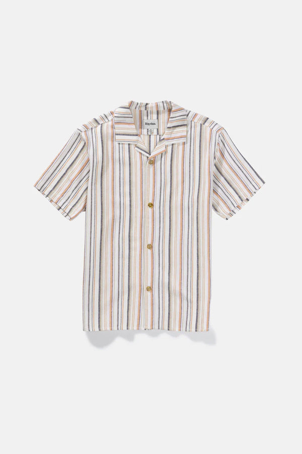 Vacation Stripe SS Shirt - Natural