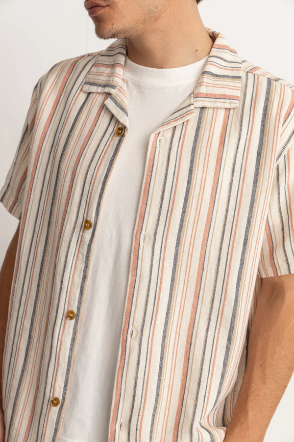 Vacation Stripe SS Shirt - Natural