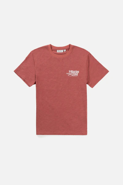 Livin Slub SS T-Shirt - Vintage Red