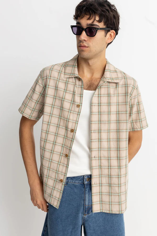 Check SS Shirt - Sand