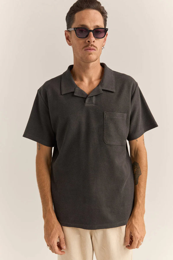 Vintage Terry Polo - Vintage Black