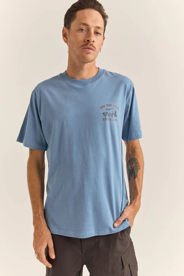 Worn Path SS T-Shirt - Sea Blue