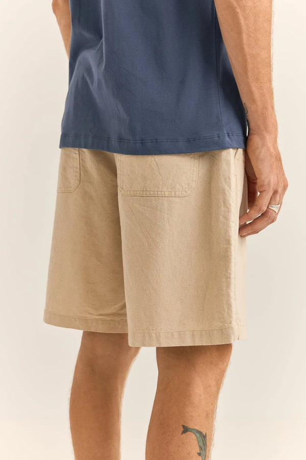 Essential Linen Short - Bone