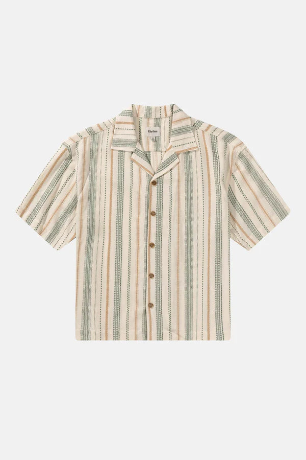 Vacation Stripe SS Shirt - Natural