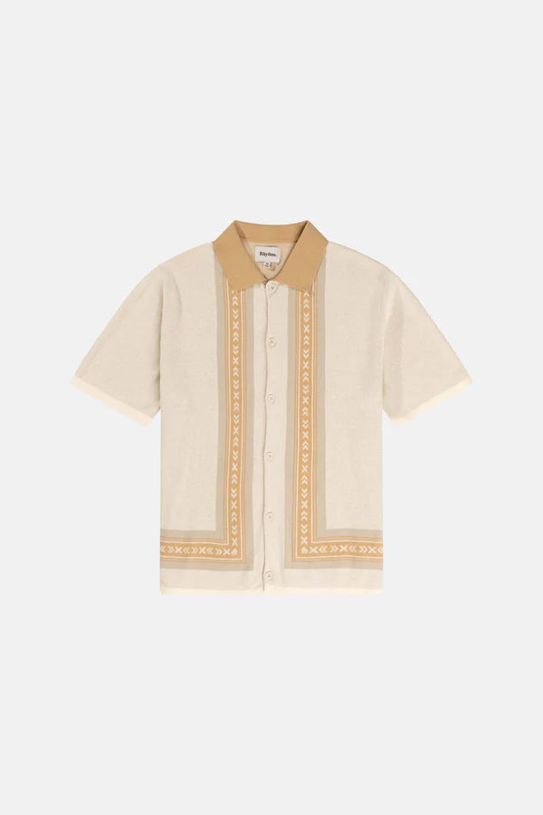 Loma Knitted SS Shirt - Natural