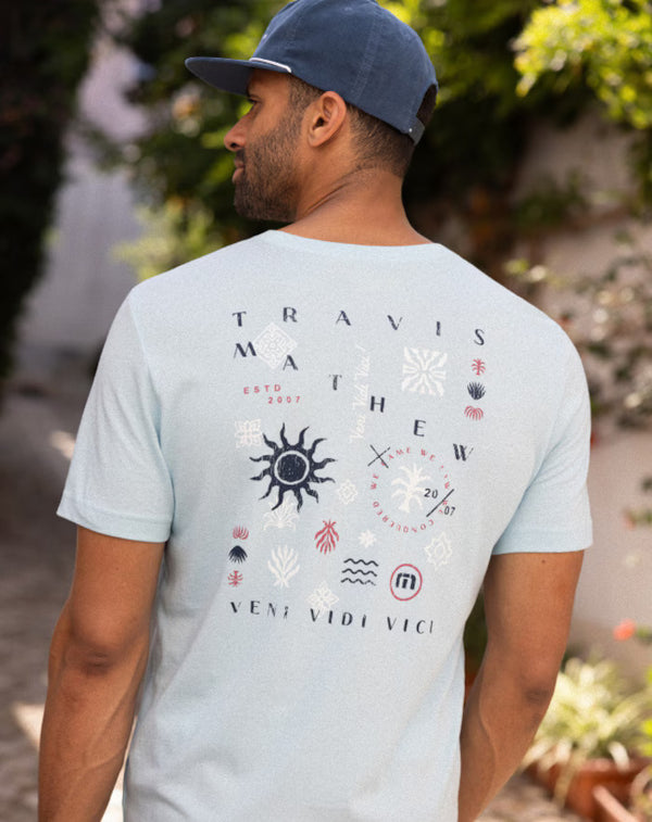 Euro Trip Tee - Cory Blue