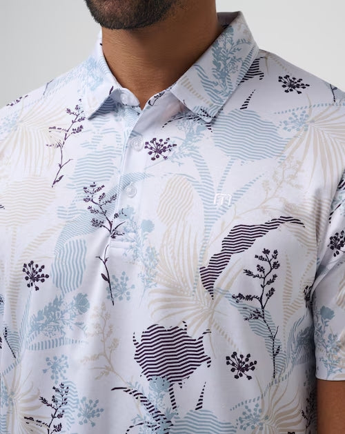 Tropical Fusion Polo - White