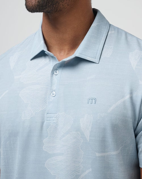 Featherweight Mist Polo - Heather Dusty Blue