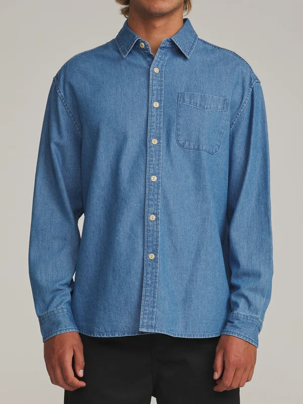 Henry Denim Shirt - Medium Indigo