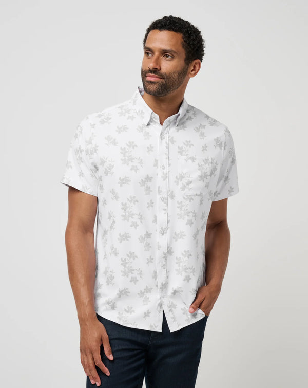 Mist on the Lake Button Up - White