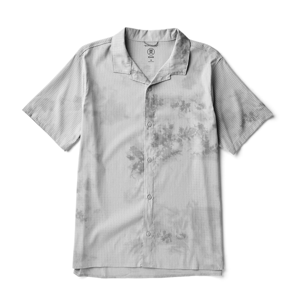 Bless Up Trail Button Up Shirt - Ghost Grey