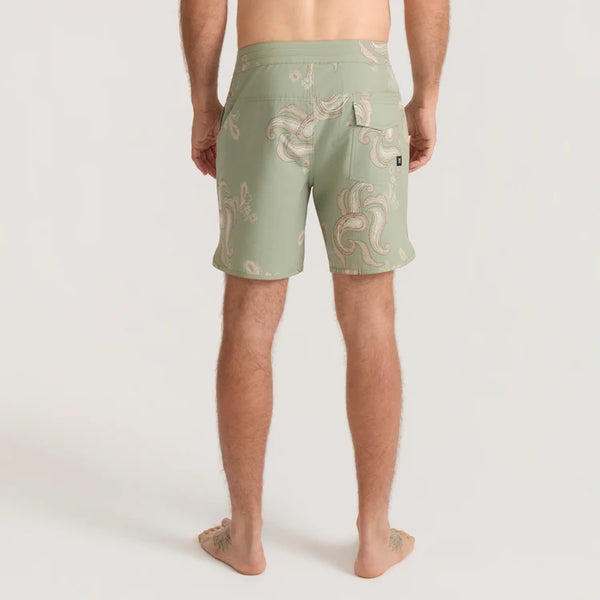 Chiller Scallop Boardshorts - Dusty Sage