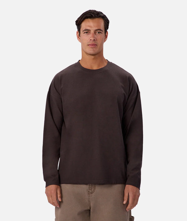 The Waffle LS Tee - New Brown 26