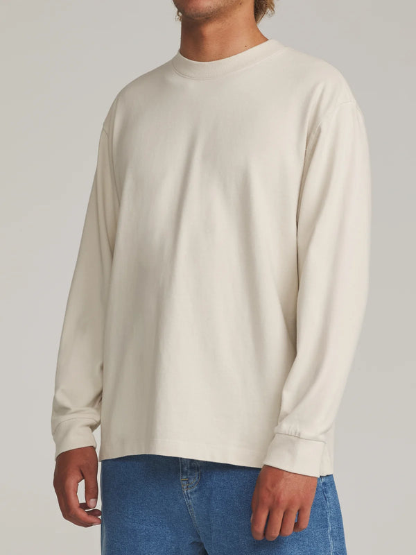 Box Fit LS Tee - Vintage White