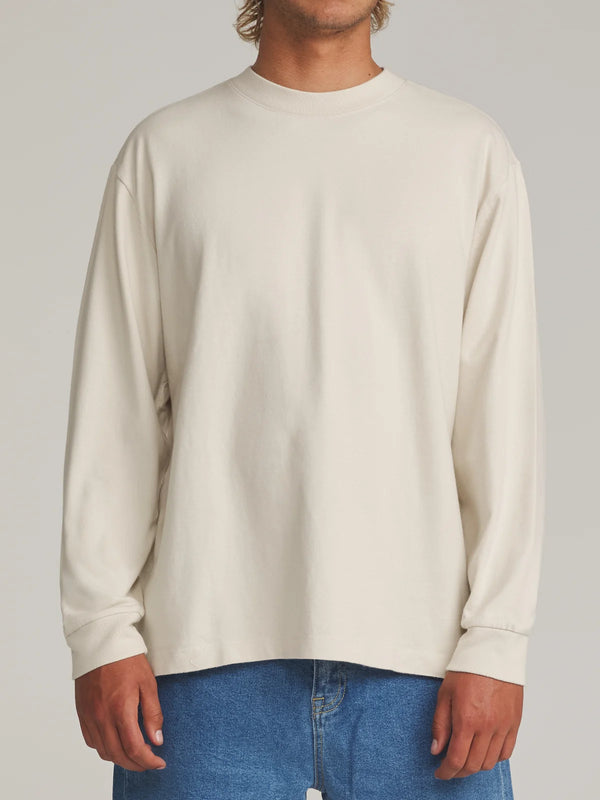 Box Fit LS Tee - Vintage White