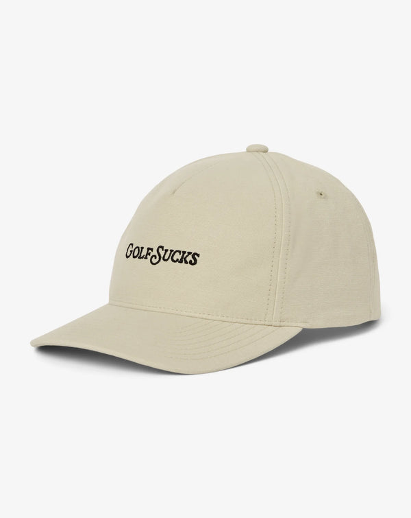 Golf Sucks Snapback Hat - Italian Sand