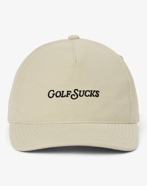 Golf Sucks Snapback Hat - Italian Sand
