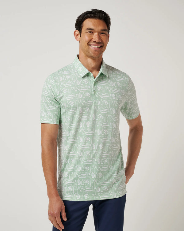 Featherweight Cabana Polo - Aqua Foam