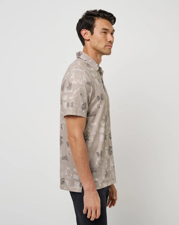 Featherweight Spritz Polo - Island Fossil
