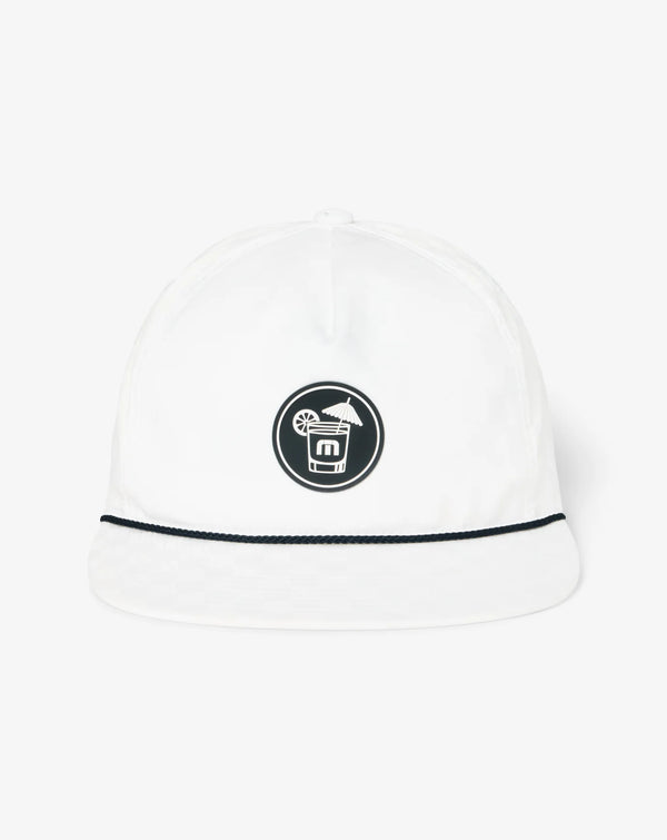 Margarita Pitcher Snapback Hat - White