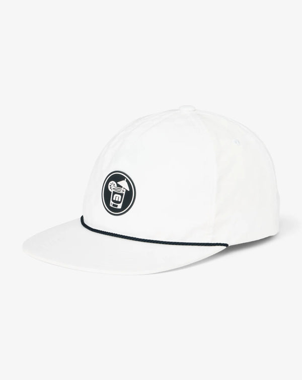 Margarita Pitcher Snapback Hat - White