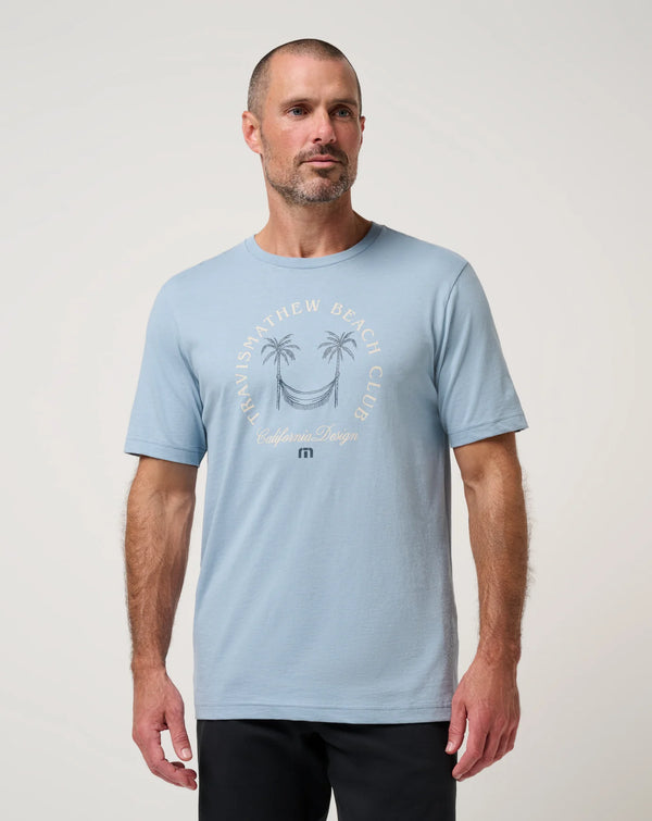 Beach Club Tee - Ash Blue