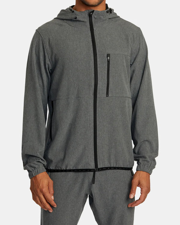 Yogger Zip Up Hooded Jacket II - Charcoal Heather