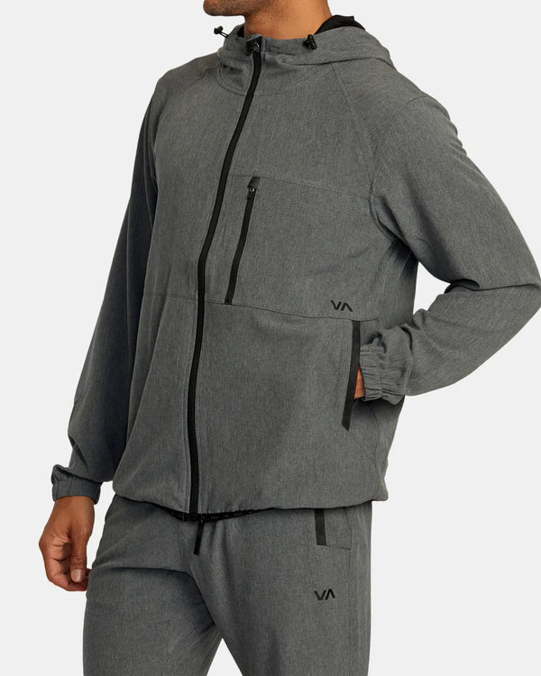 Yogger Zip Up Hooded Jacket II - Charcoal Heather