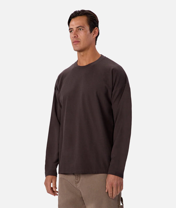 The Waffle LS Tee - New Brown 26