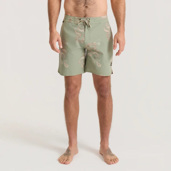 Chiller Scallop Boardshorts - Dusty Sage