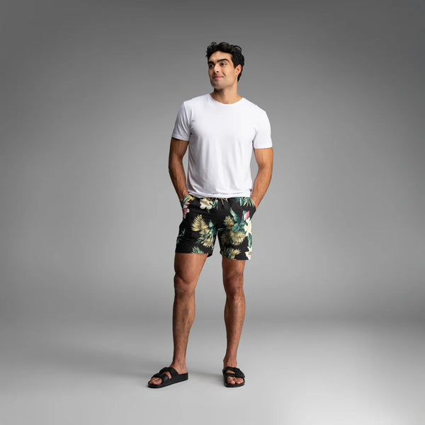 Wave 7" Swim Short 2N1 - Magnolia Black