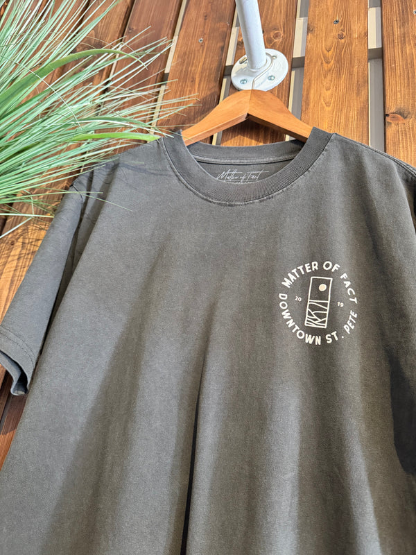 Short Sleeve Oversized Sun Tee - Faded Coal