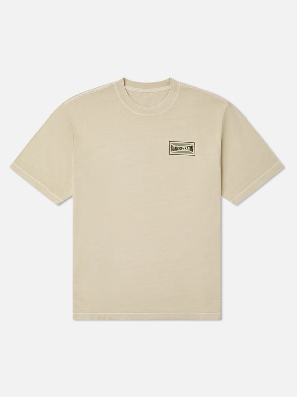 Scrubber Box Fit Tee - Pelican Vintage Wash