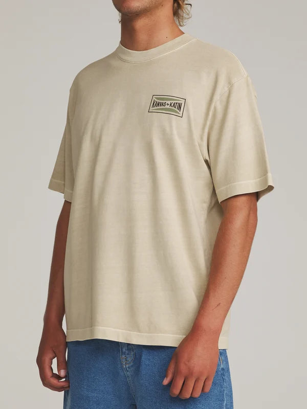 Scrubber Box Fit Tee - Pelican Vintage Wash