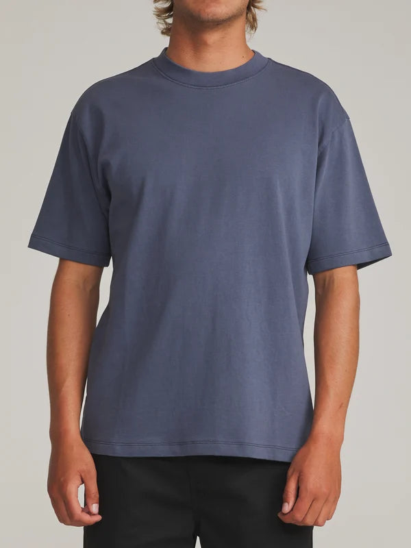 Box Fit Tee - Blue Vintage Washed