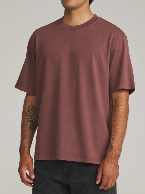 Box Fit Tee - French Roast Vintage Wash