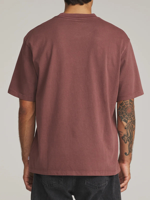 Box Fit Tee - French Roast Vintage Wash