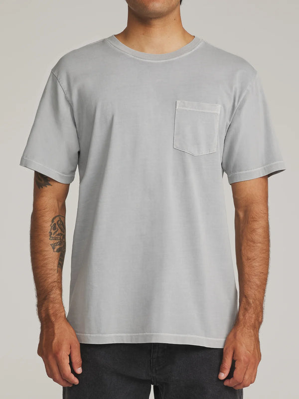 Base Tee - Gray Blue Vintage Wash