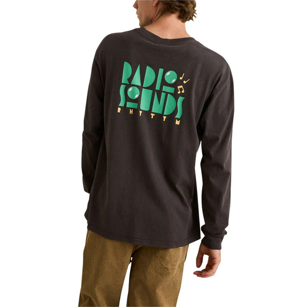 Radio Sounds Vintage LS T-Shirt - Vintage Black