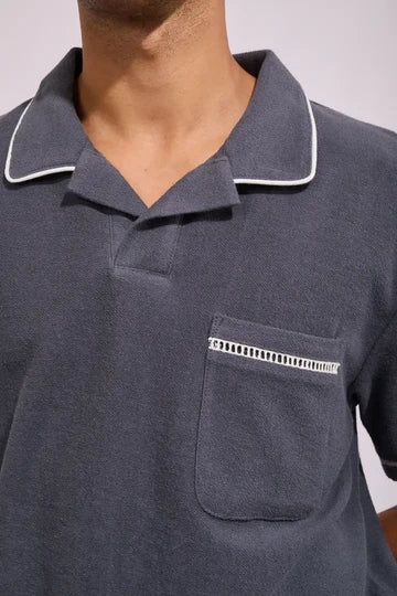 Ladder Vintage Terry Polo - Vintage Navy