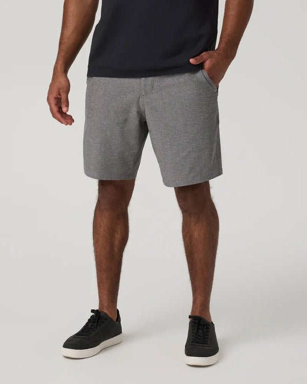 Aim Short 8" - Gull Grey Linen Texture