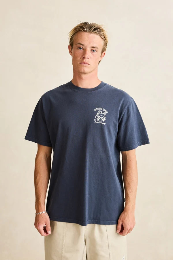Peace Sun Vintage T-Shirt - Navy