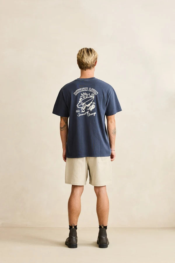 Peace Sun Vintage T-Shirt - Navy