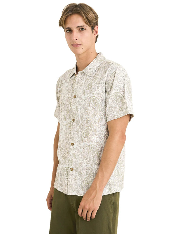 Tally Paisley SS Shirt - Natural