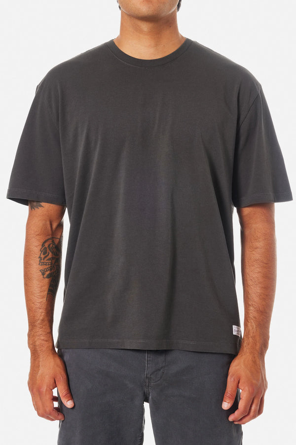 Box Fit Heritage Tee - Black Wash