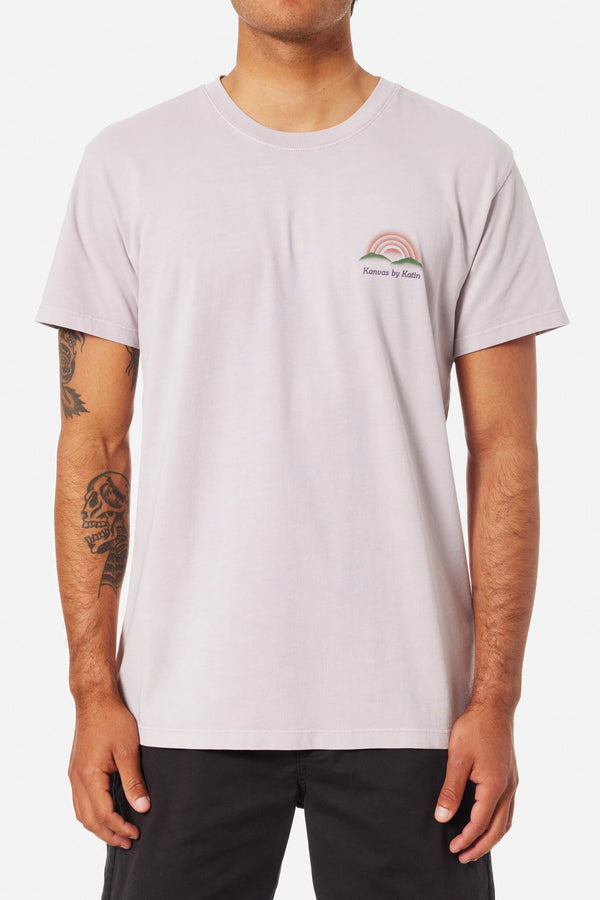 Distance Tee - Light Lavender Pigment Dye