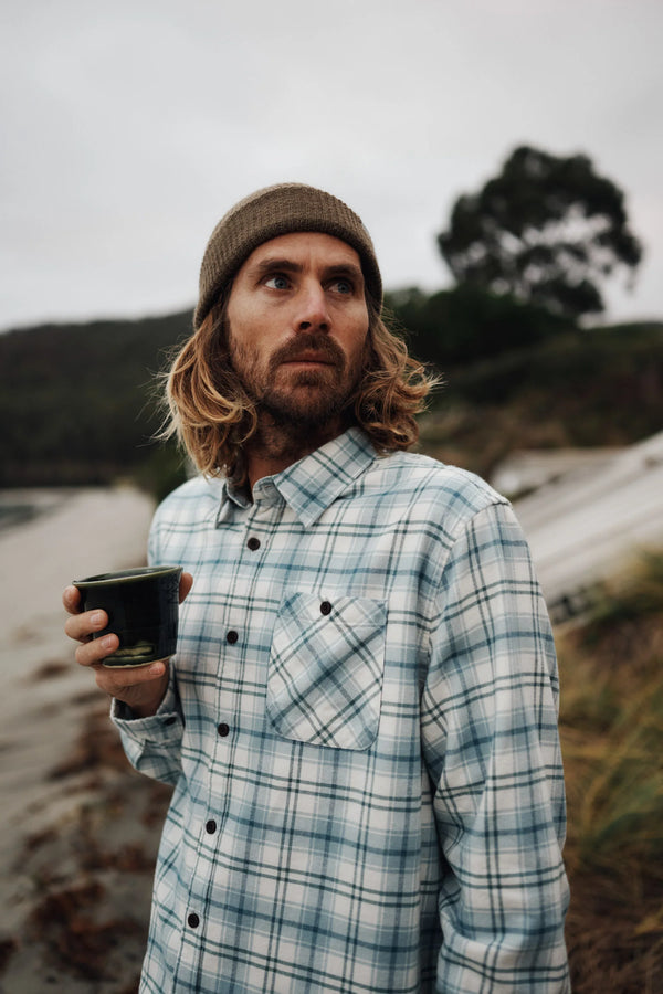 Derek Flannel - Vapor Gray