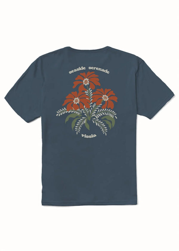 Seaside Serenade Organic Tee - Dark Denim